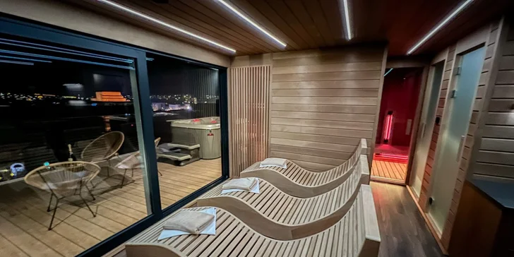 Romantický pobyt v Nitře s privátním wellness na střeše s výhledem na město a snídaní