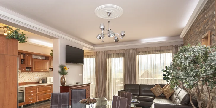 Dovolená v apartmánu v Belianských Tatrách: snídaně či polopenze a vstup do privátní vířivky