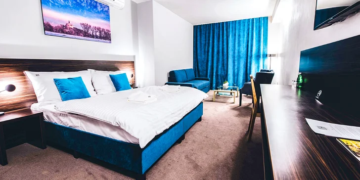 Romantický pobyt v Nitře s privátním wellness na střeše s výhledem na město a snídaní