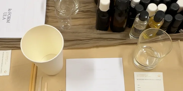 Vyrobte si vlastní sójovou svíčku: kreativní workshop pro 1 i 2 osoby