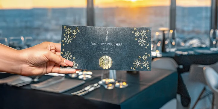 Dárkové poukazy na jídlo i nápoje ve 3 restauracích Žižkovské věže: Miminoo, Oblaca a Bistro 66