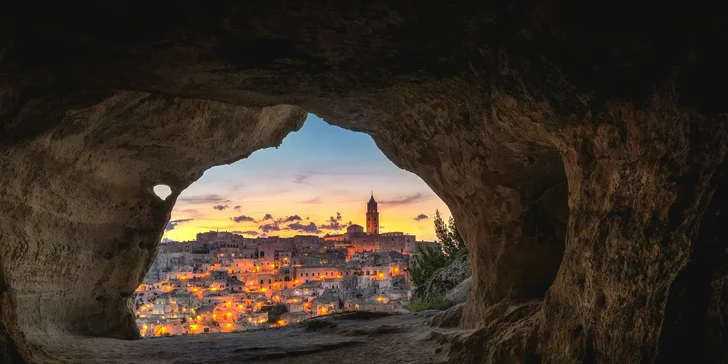 Matera - úchvatné město ve skále: 2 noci v hotelu i letenky, podrobný itinerář