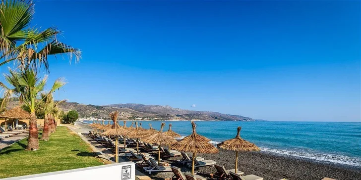 Adults only dovolená na Krétě: 4* hotel přímo u pláže, all inclusive, bazén, letenky