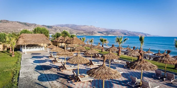 Adults only dovolená na Krétě: 4* hotel přímo u pláže, all inclusive, bazén, letenky