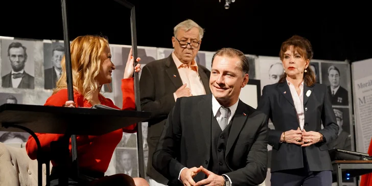 Představení Presidenti aneb sex, drogy a trampoty ve Strašnickém divadle