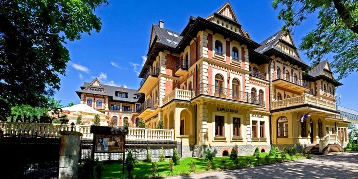 Luxusní relaxace v Zakopaném s výhledem na Tatry a neomezeným vstupem do wellness