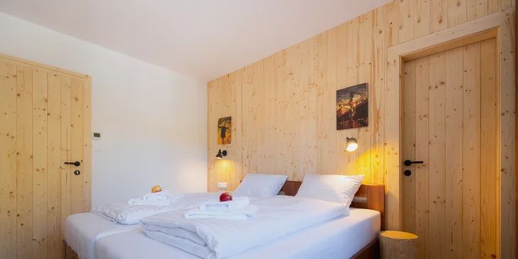 Zážitkový pobyt v tradiční dřevěnici v Malé Fatře s jídlem, wellness i adventure golfem