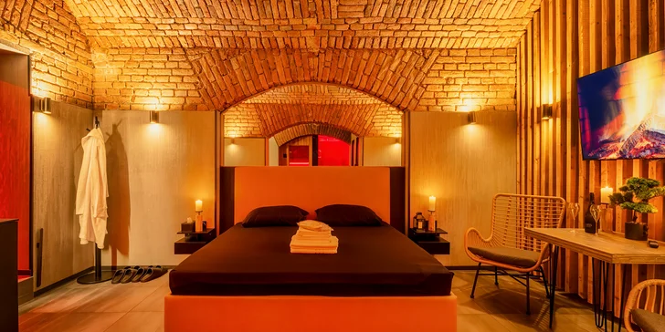 Privátní wellness pro 2 až 4 osoby: sauna, vířivka, ovocný talíř i prosecco