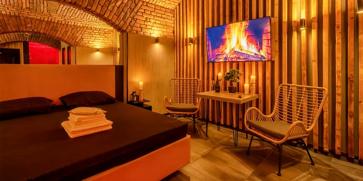Privátní wellness pro 2 až 4 osoby: sauna, vířivka, ovocný talíř i prosecco