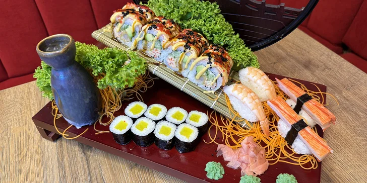 Voucher na 250–1 000 Kč do asijské restaurace v Teplicích: sushi, nudle, rýže i dezerty