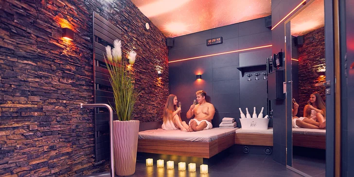 Relax v privátním wellness ve dnech neděle–čtvrtek: 60 nebo 90 min. a sekt či šampaňské