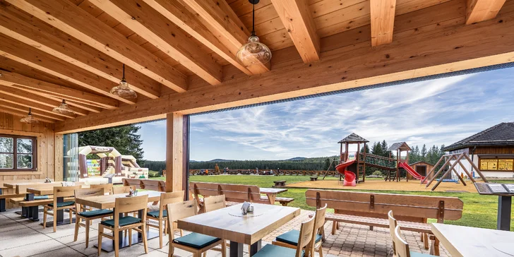 Rodinný hotel na Horské Kvildě: snídaně a sauna pro pár i rodinu