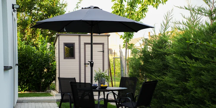 Relax na západě Slovenska: apartmánový domek se saunou a vířivkou v Šoporni