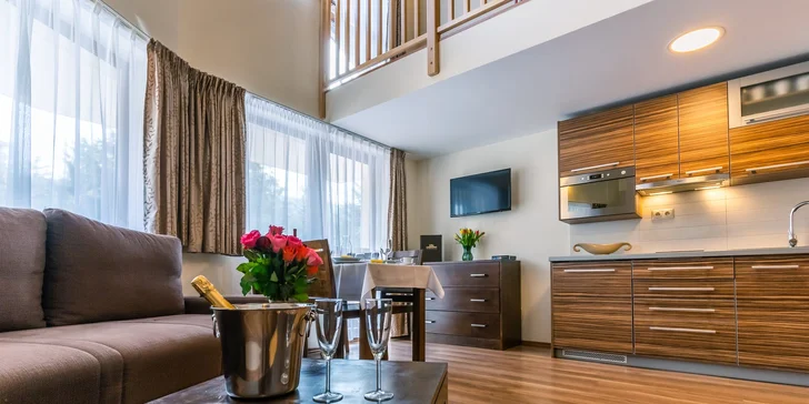 Relax v Donovalech: moderně vybavené apartmány se snídaní