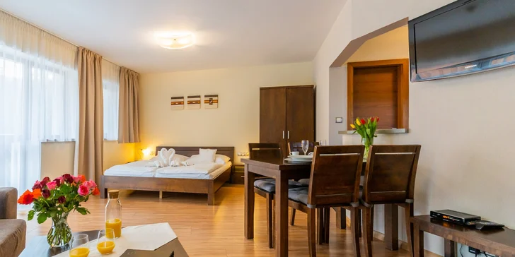 Relax v Donovalech: moderně vybavené apartmány se snídaní