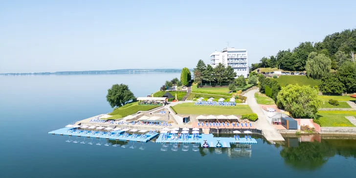 4* hotel na břehu Zemplínské šíravy: wellness, polopenze i neomezená konzumace vína