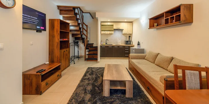 Aktivní dovolená ve Vysokých Tatrách pro pár nebo rodinu se snídaní: apartmány blízko Thermal Parku Vrbov