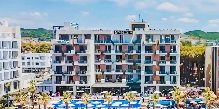 5* dovolená v Albánii: hotel Pinea přímo u moře, bazén, all inclusive a letenky