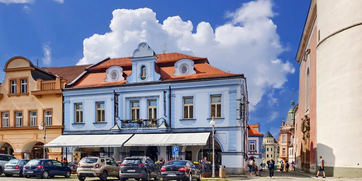 Pobyt v historickém centru Domažlic: snídaně, láhev prosecca i vstup do aquaparku