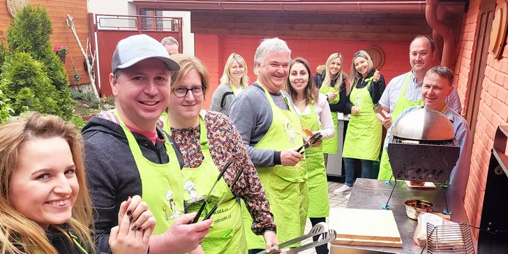 4hod. kurz vaření podle výběru: steaky, sushi nebo italská či francouzská kuchyně