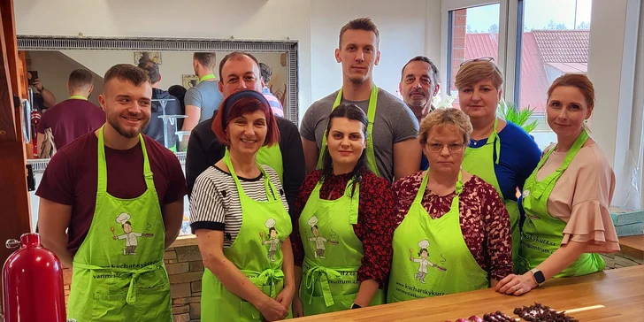 4hod. kurz vaření podle výběru: steaky, sushi nebo italská či francouzská kuchyně