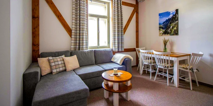 Dovolená plná zážitků: pobyt v luxusním apartmánu s výhledem na Tatry pro 2–4 osoby