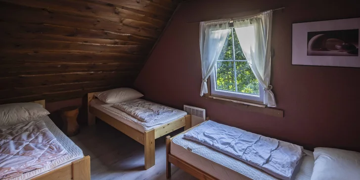 Wellness relax na Třeboňsku: roubenka se saunou, vířivkou i koupacím sudem