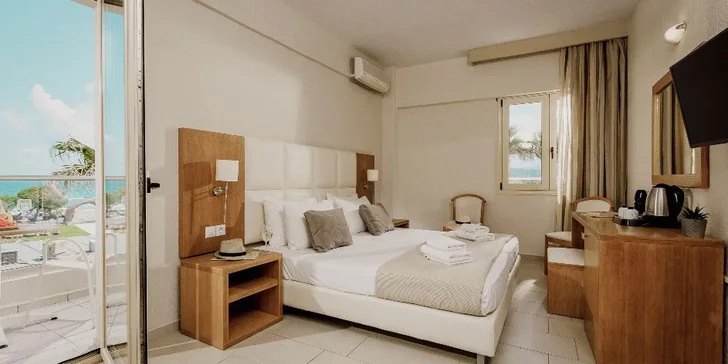 Dovolená na Krétě: 4* hotel s all inclusive i animačním programem pro děti, přímo u pláže, vč. letenek