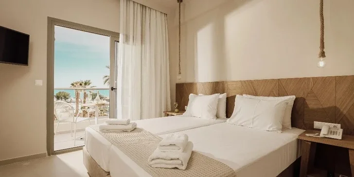 Dovolená na Krétě: 4* hotel s all inclusive i animačním programem pro děti, přímo u pláže, vč. letenek