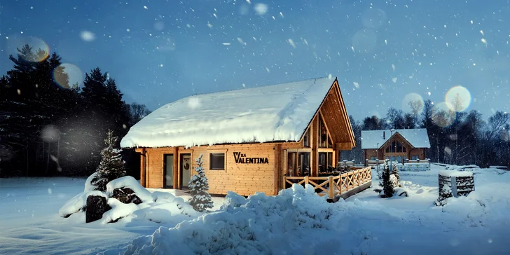 Pobyt v apartmánu v nové srubové chatě ve Velké Lomnici se zahradním grilem