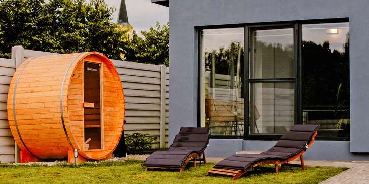 Relax na západě Slovenska: apartmánový domek se saunou a vířivkou v Šoporni