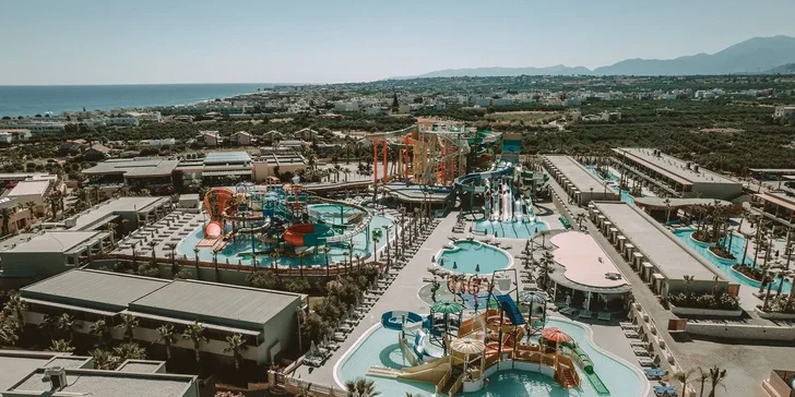 Dovolená na Krétě: 4* hotel, all inclusive, bazény s aquaparkem, animace i let