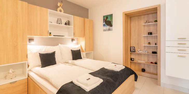 Moderní apartmány blízko hranic v Maďarsku s celodenním vstupem do termálních lázní