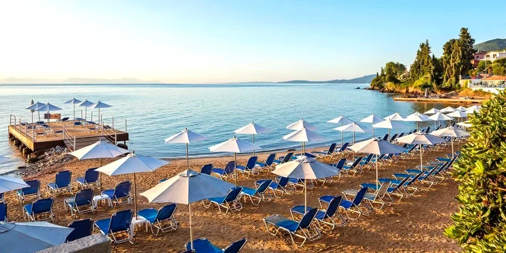 Dovolená na Korfu: 4* hotel Aeolos Beach u pláže, all inclusive, bazén i let