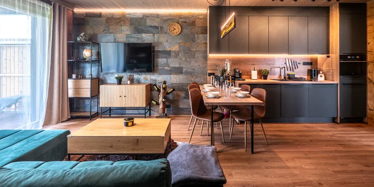 Slovenský ráj: rodinná dovolená v moderně zařízeném apartmánu s terasou