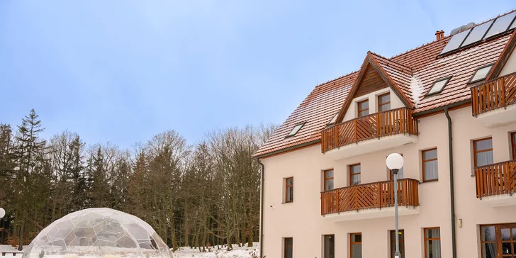 Až 120 min. privátního wellness i se 4chodovým menu v přírodě Krušných hor