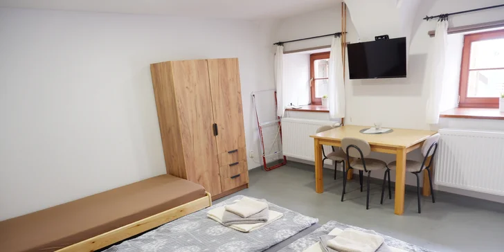 Pohoda v apartmánu na Lipensku i s infrasaunou až pro 5 osob