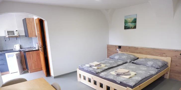 Pohoda v apartmánu na Lipensku i s infrasaunou až pro 5 osob