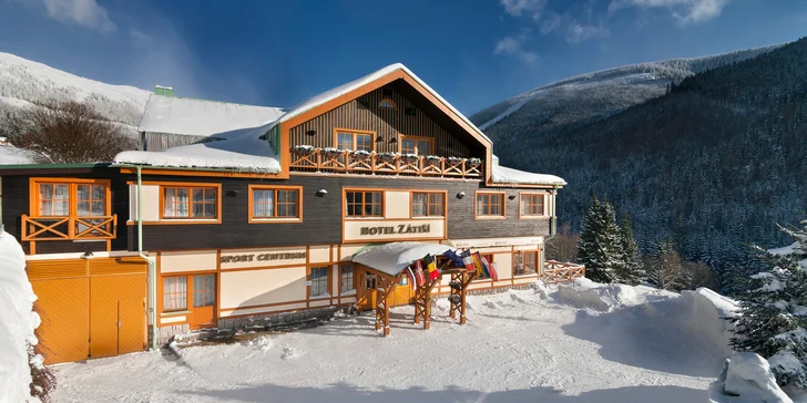 Parádní pobyt v horském hotelu ve Špindlerově Mlýně s wellness i polopenzí