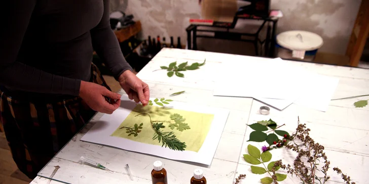 Objevte magii kyanotypie: 3hodinový workshop modrotisku pro 1 nebo 2 osoby