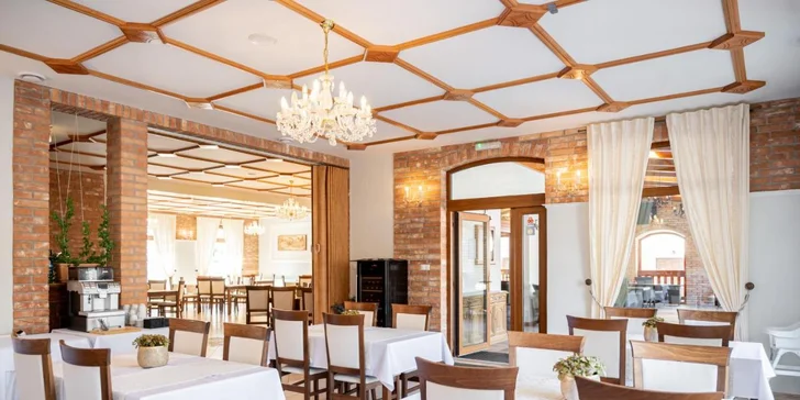 Pobyt v krásném prostředí 15 km od Bojnického zámku: polopenze, nový wellness i láhev vína