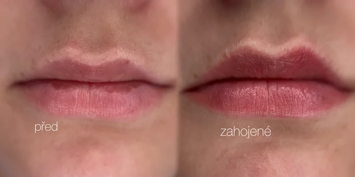Permanentní make-up obočí pudrovou metodou nebo akvarelových rtů