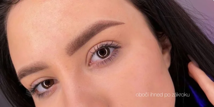 Permanentní make-up obočí pudrovou metodou nebo akvarelových rtů