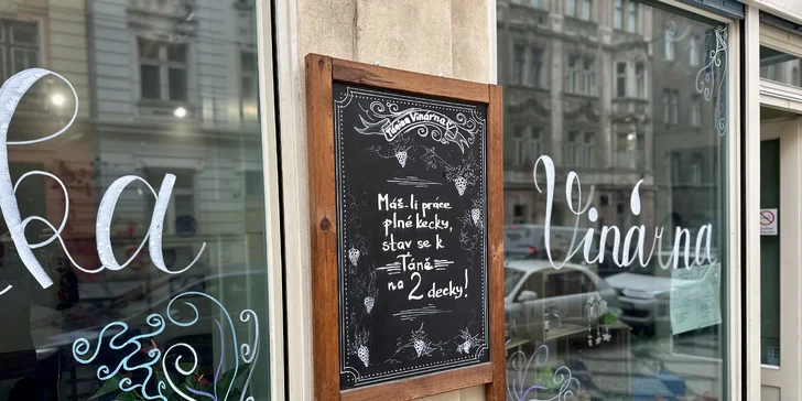 Otevřený voucher na 1000-2000 Kč do Tániny vinárny: degustace, tapas i kvalitní vína