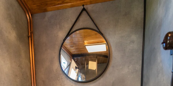 Luxusní maringotka za humny se saunou v přírodě nedaleko Bouzova a Javoříčských jeskyní