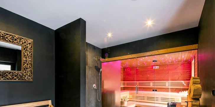 Vstup do privátního wellness i vč. 4chodového menu v restauraci či iglú