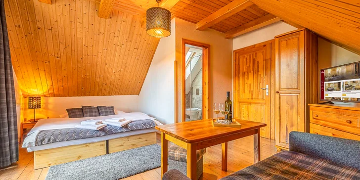 Pobyt na Liptově se snídaní, neomezeným vstupem do vyhřívaného bazénu i privátním wellness