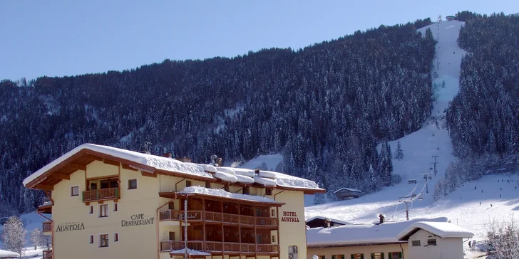 Pobyt v Tyrolsku: hotel na sjezdovce, polopenze plus, wellness i karta výhod