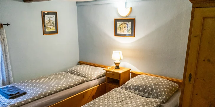 Útulné apartmány, pokoje či domek v Kryštofově Údolí: možnost snídaně i polopenze