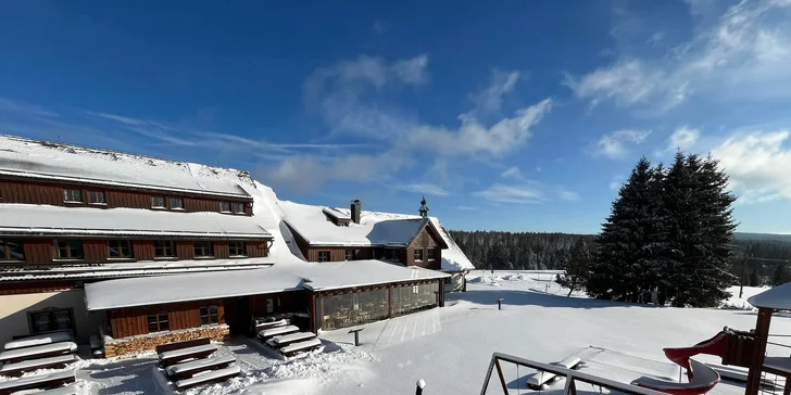 Rodinný hotel na Horské Kvildě: snídaně a sauna pro pár i rodinu